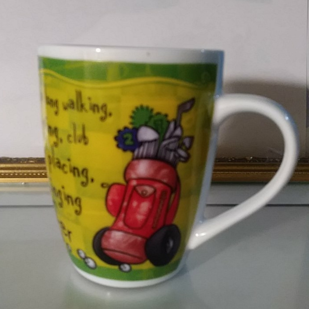 History & Herldry golf coffe mug